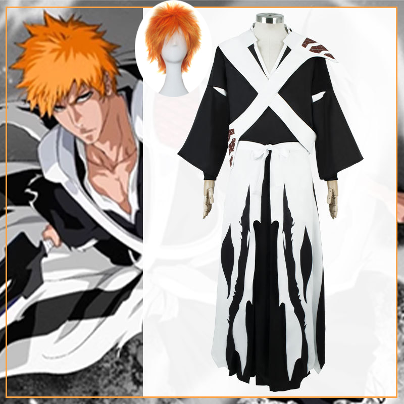 Men'S Kimono Accessories - Anime Bleach Kurosaki Ichigo Cosplay Pruik