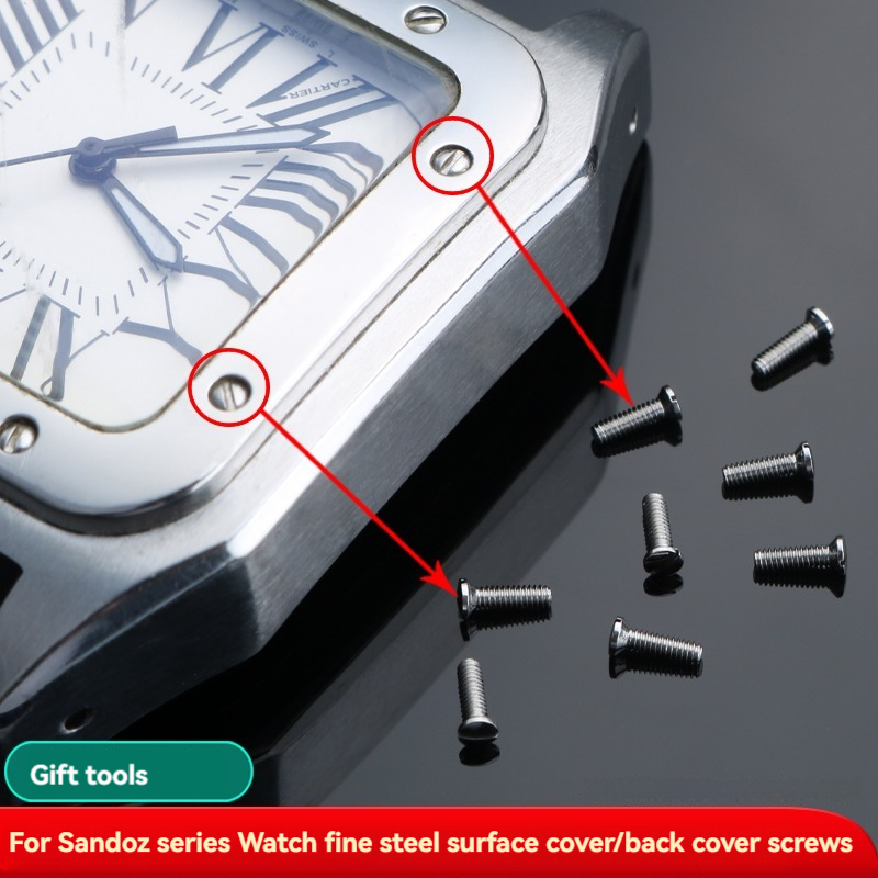 Men'S Accessories Cartier - Voor Cartier Santos Horloge Gezicht Voorkant