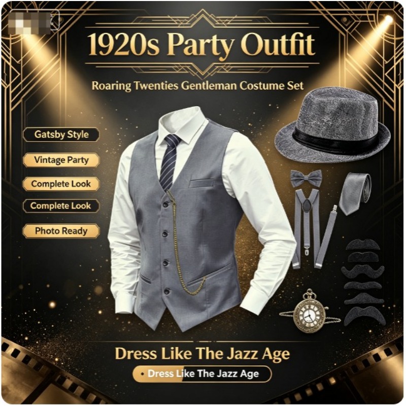 Men'S Accessories In The 1920S - Jaren '20 Heren Great Gatsby Gangster