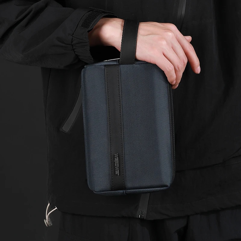 Travel Organizer Men - Nieuwe heren clutch tas met polsbandje,