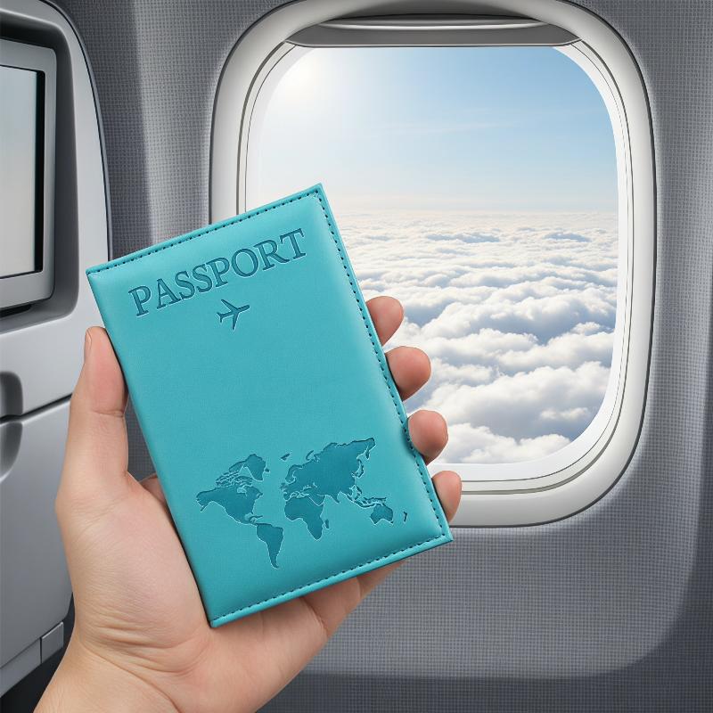 Travel Organizer Men - PU Lederen Paspoorthouder Krasbestendige Documentenhouder voor