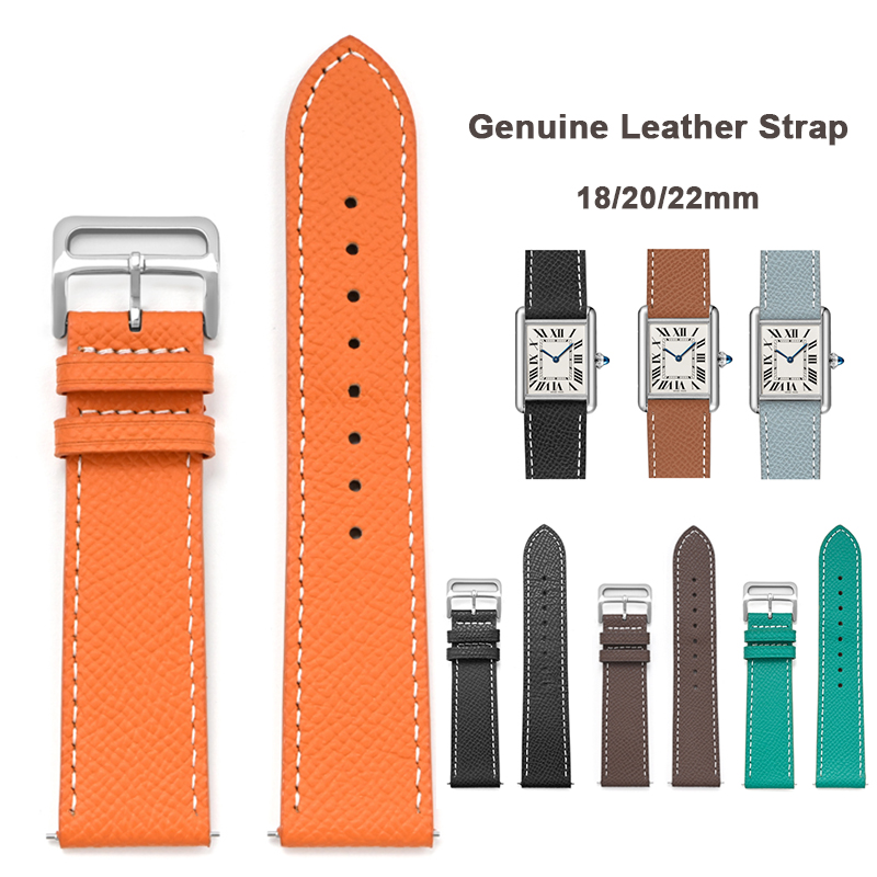 Men'S Accessories London - Universele Lederen Band voor Cartier Tank