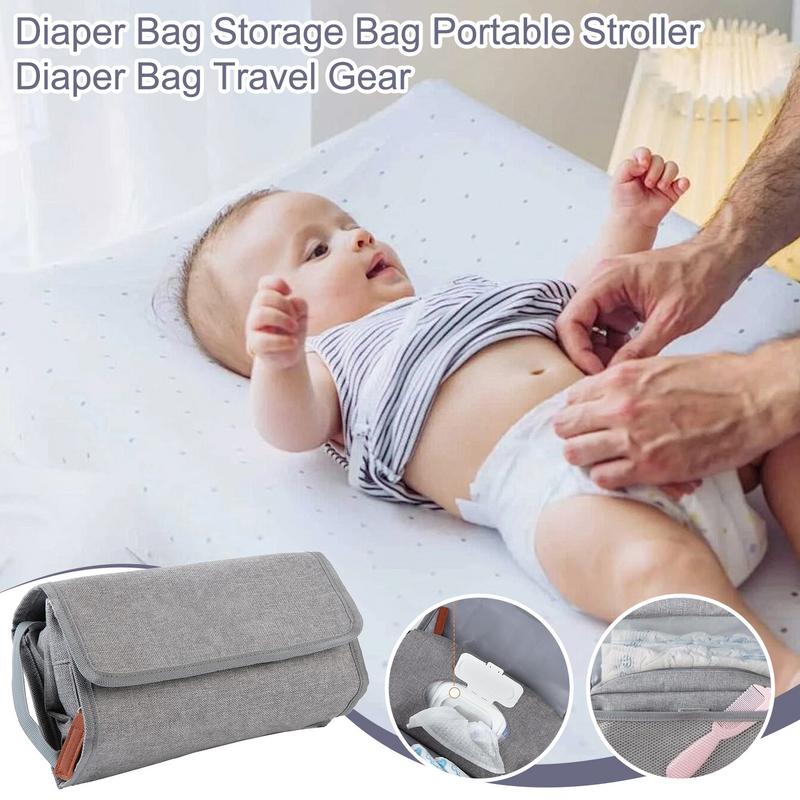 Travel Organizer Men - Klein luiertasje Opvouwbare draagbare kinderkamer opbergtas