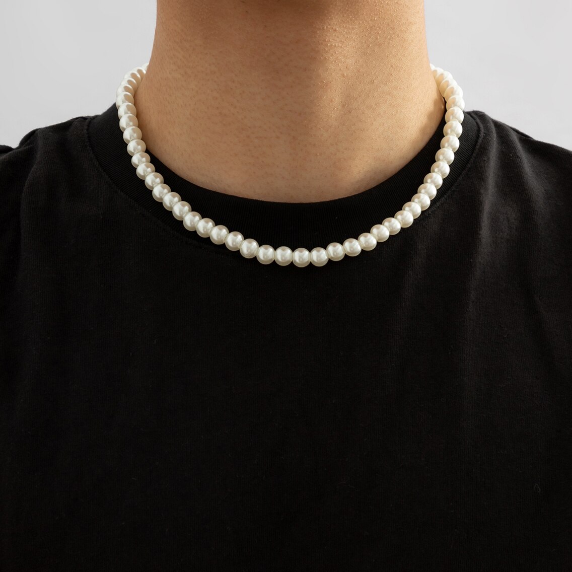 Eenvoudige Imitatie-Parel Kral - Men Accessories Neck Chain recensie en prijs