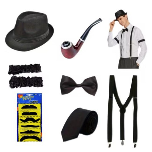 Jaren '20 Heren Gatsby Gangste - Men'S Accessories In The 1920S recensie en prijs